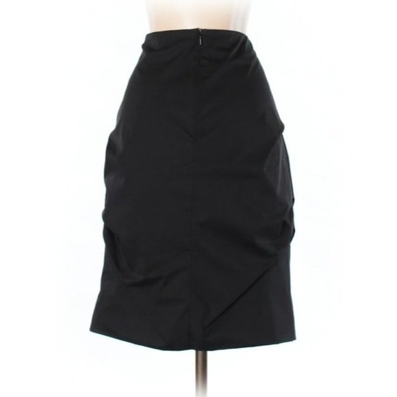 Shin Choi Ruched/pleated Asymmetric Pencil SKirt 4 - Picture 5 of 10